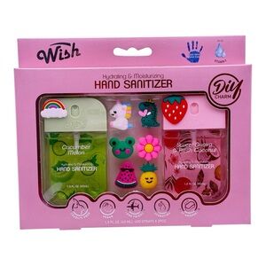 Wish Pink Hand Sanitizer 2 Pack with charms